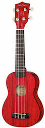 Harley Benton UK-12 Soprano Γιουκαλίλι Red