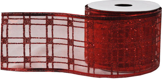 TnS Fabric Ribbon Red 4.5m 1pcs