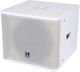 GloboStar Active On-wall Speaker 600W ES112SA (Piece) 44.5x44.5x37.5cm in White Color