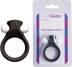 Lust Glider Vibrating Cock Ring Cock Silicon Black