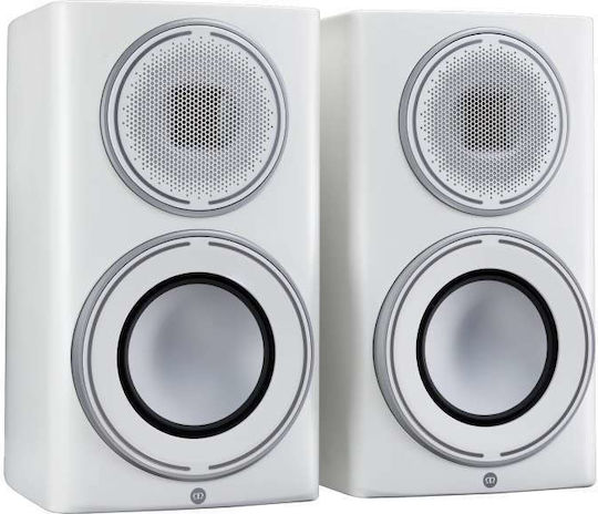 Monitor Audio Platinum 100 3G Ζεύγος Ηχείων Hi-Fi Βιβλιοθήκης 75W 2 Δρόμων Π22.5xΒ32.5xΥ39.8εκ. Λευκό Γυαλιστερό
