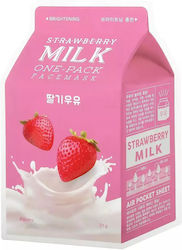 A'Pieu Strawberry Milk One Pack Sheet Μάσκα Προσώπου