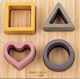 Ξύλινο Παιδικό Puzzle Σφηνώματα 4pcs FreeOn