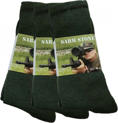 Army Hacke Long Hunting Socks in Khaki color