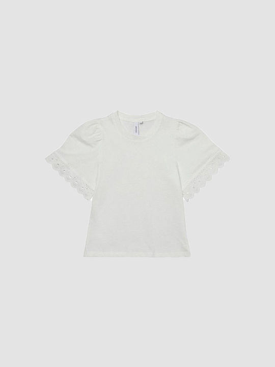 Vero Moda Kids Blouse Short Sleeve White