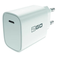 2GO Φορτιστής Χωρίς Καλώδιο με Θύρα USB-C Power Delivery Λευκός (797275)