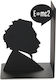 Metallic Bookend Einstein in Black Color 1pcs 13x10x17cm