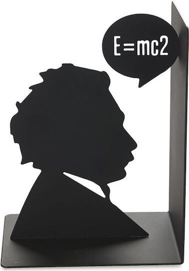 Metallic Bookend Einstein in Black Color 1pcs 13x10x17cm