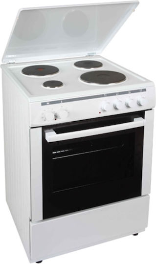 Carad Cooker 65lt with Enamel Hobs W60cm. White