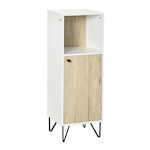 Kleankin 834-440 Cabinet de baie L31.5xA30xÎ91cm Alb