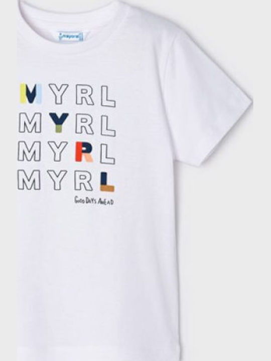 Mayoral Παιδικό T-shirt Λευκό Basic