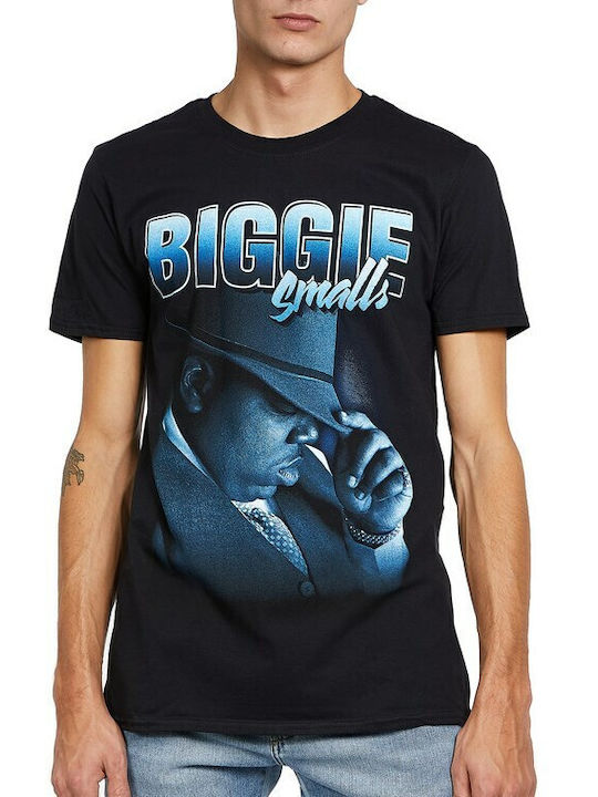 Rock Off Biggie Smalls Hat T-shirt Μαύρο