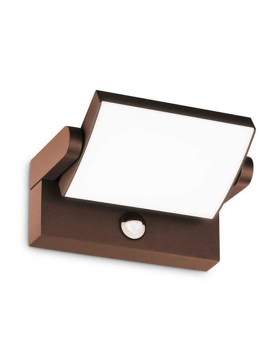 Ideal Lux Επιτοίχιο Εξωτερικό Σποτ LED IP54 21W με Θερμό Λευκό Φως 21.2x16.5x10εκ.