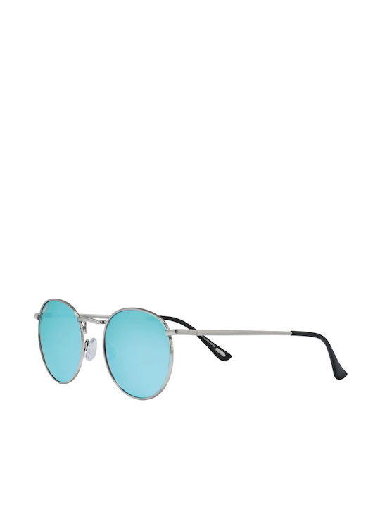Zippo Sonnenbrillen mit Silber Rahmen und Hellblau Linse OB130-10