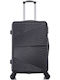Ormi AL-New Cabin Hard Suitcase Black with 4 Wheels Height 55cm