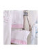 Rythmos Snowball Baby Sheets Set Crib Cotton Pink 100x160cm 3pcs
