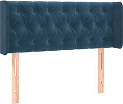vidaXL LED Bed Headboard Fabric Dark Blue 103x8...