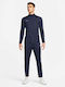 Academy Tracksuit Dri-Fit Glossy with Elastic Navy Blue
