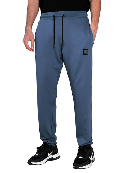 3Guys Men's Sweatpants with Rubber Indigo