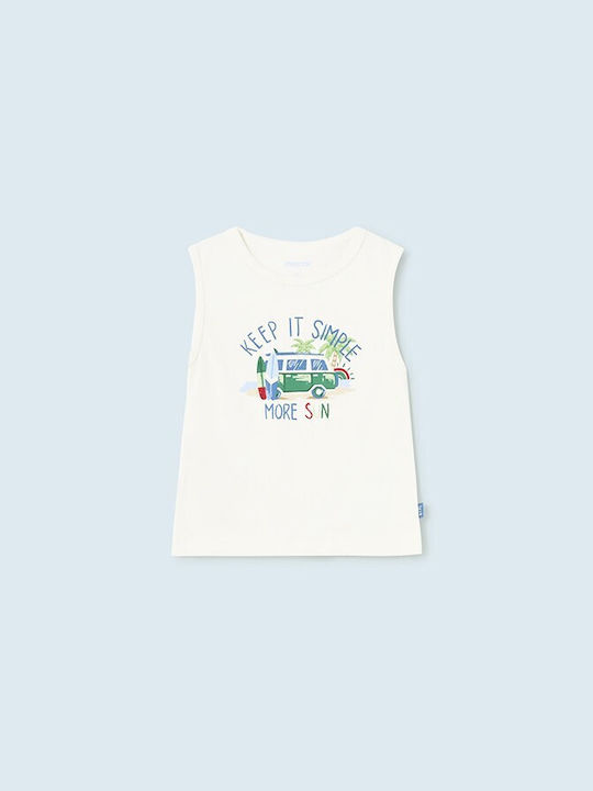 Mayoral Kids Blouse Sleeveless White