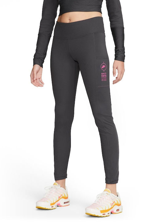 Nike Dri-Fit Training Damen Langleggings Grau