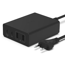 Belkin Charger Without Cable with 2 USB-A Ports and 2 USB-C Ports 108W Blacks (WCH010VFBK)