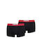 Basic Trunk Ανδρικά Μποξεράκια Μαύρα/Κόκκινα 2Pack