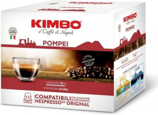 Kimbo Κάψουλες Espresso Pompei Συμβατές με Μηχανή Nespresso 150caps 8002200141905