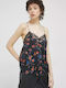 Superdry Women's Lingerie Top Floral with Lace Black