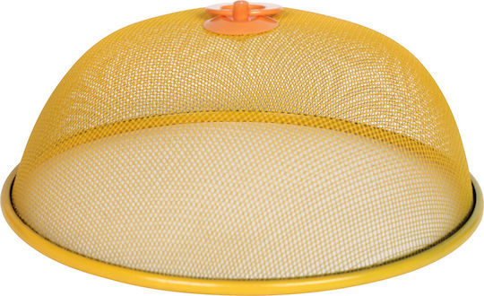 Keskor Food Cover made of Metal 24.5cm in Yellow Color 62111-6 1pcs