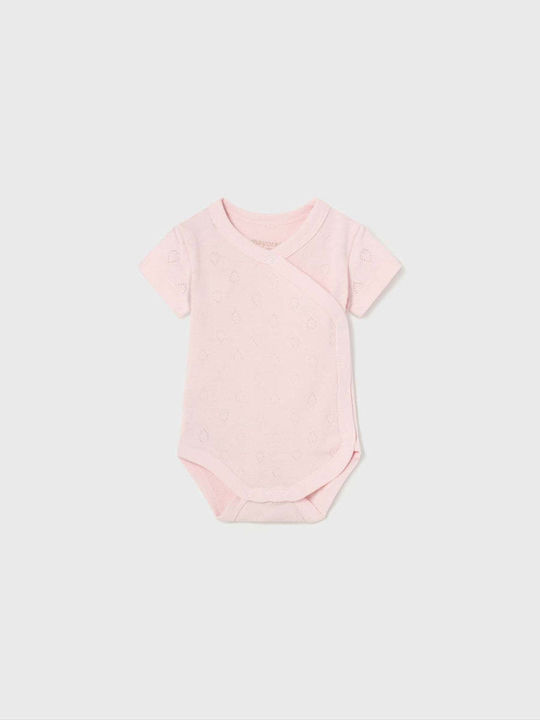 Mayoral Baby Bodysuit Underwear Set Short-Sleeved Pink