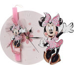 Osterkerze Quadratisch Ρολόι Minnie Mouse Rosa