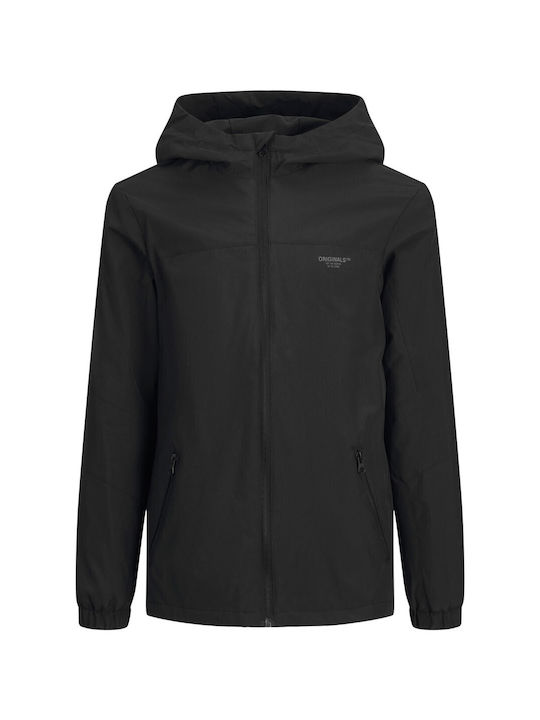 Jack & Jones Kinderjacke Kurz mit Kapuze Schwarz