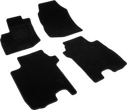 Rigum Set of Front and Rear Mats 4pcs from Carpet for Honda Jazz Black