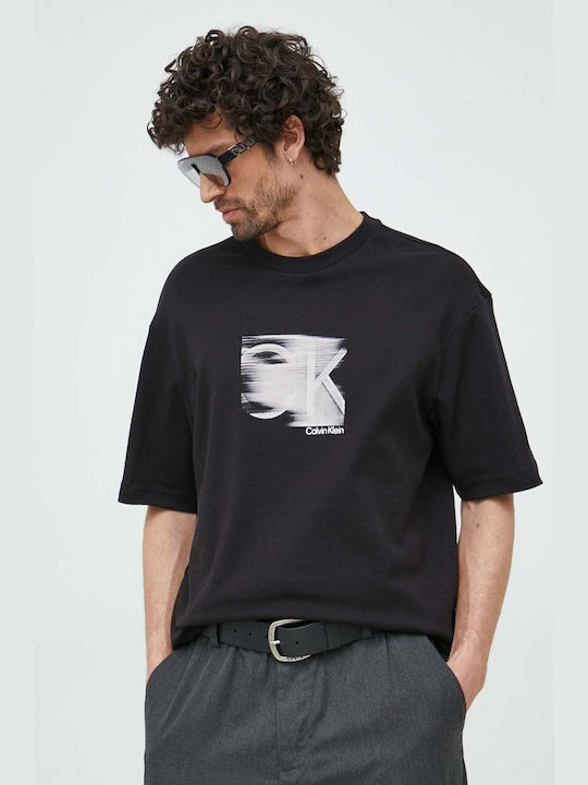 Calvin Klein Tricou pentru bărbați cu mâneci scurte Negru