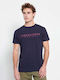 Funky Buddha Men's Short Sleeve T-shirt Navy Blue