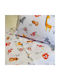 Decocraft Sheet Set Single Cotton Safari Orange 150x240cm