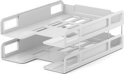 ErichKrause Filing Tray Plastic with 2 Shelf White