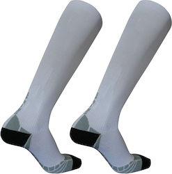 Diana 900 Κάλτσες Κάτω Γόνατος Διαβαθμισμένης Συμπίεσης Λευκό - Γκρι