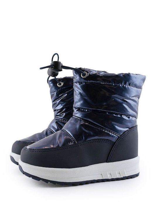 Kids Wellies with Internal Lining Navy Blue