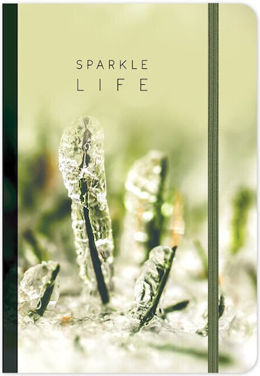 adBook Sparkle Life Σημειωματάριο B5 192 Φύλλων Ριγέ με Λάστιχο Πολύχρωμο