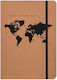 adBook Eco Traveller Notebook A5 with Blank Pages and Elastic Brown