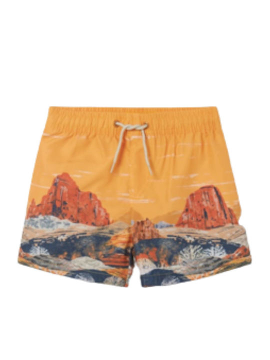 Mayoral Kids Swimwear Swim Shorts Orange
