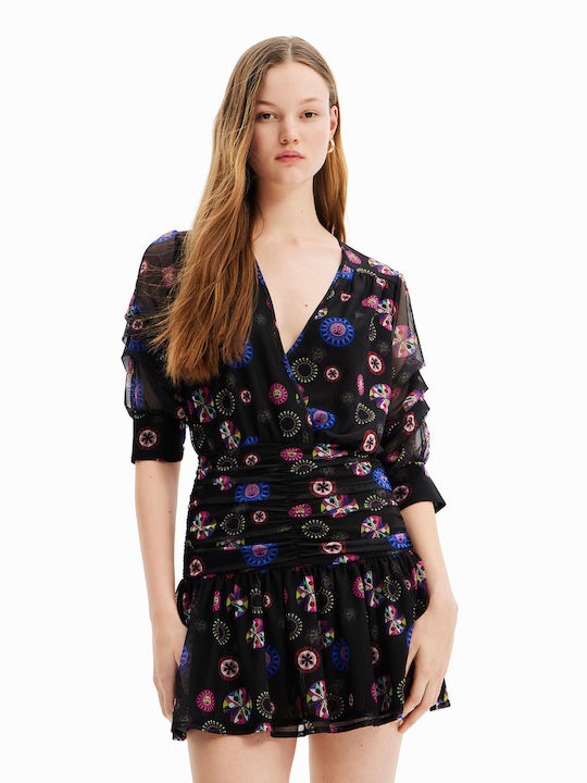 Desigual Mini Rochie Negru