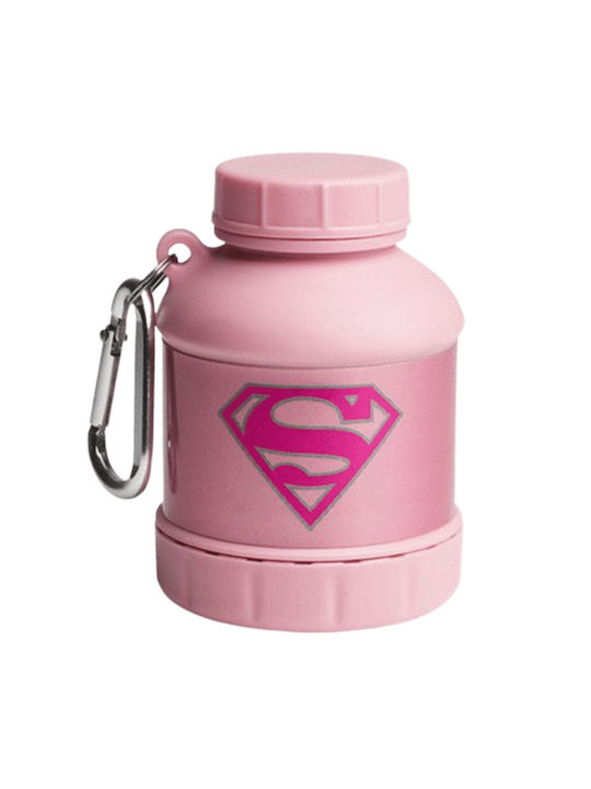 SmartShake Whey2Go SmartShake Plastic Protein Shaker 110ml Pink Supergirl