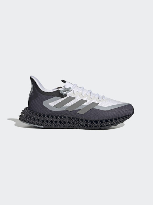 Adidas 4DFWD 2 Ανδρικά Αθλητικά Παπούτσια Running Cloud White / Silver Metallic / Light Grey