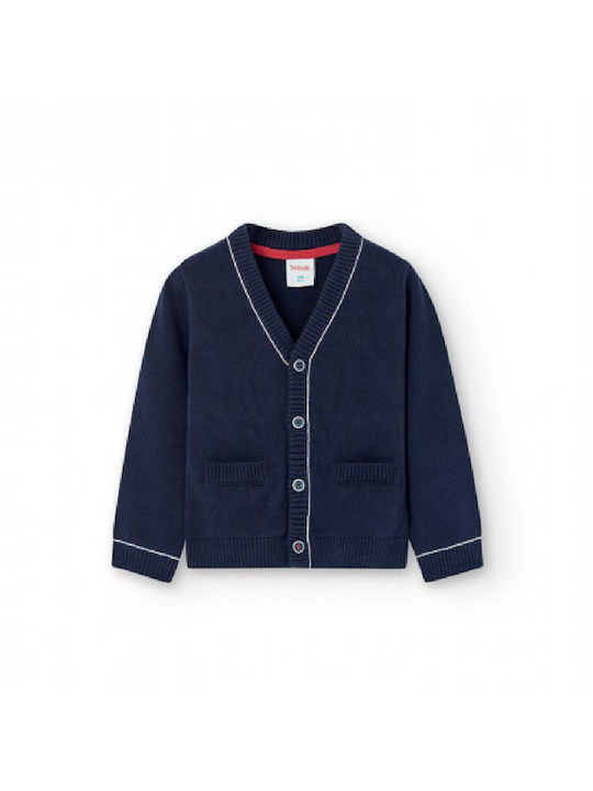 Boboli Boys Knitted Cardigan with Buttons Blue