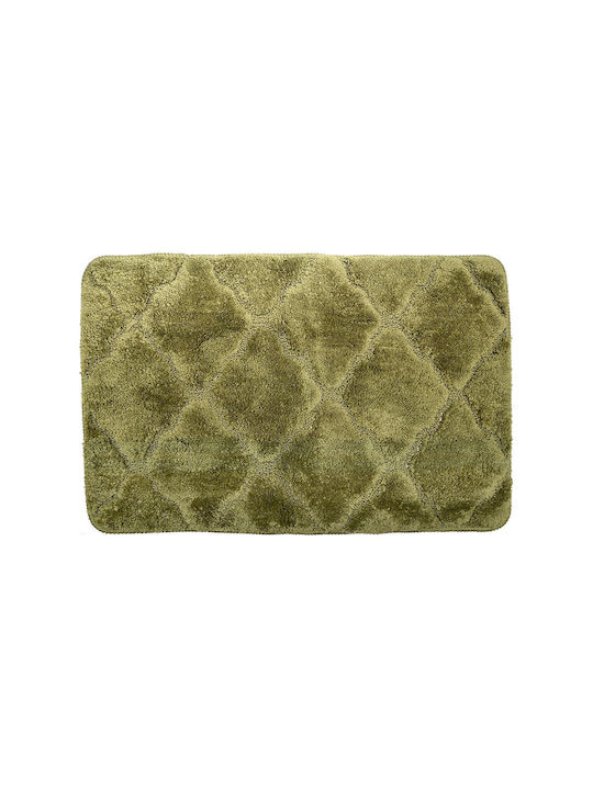 Estia Αντιολισθητικό Πατάκι Μπάνιου Microfiber 02-14896 Olive Green 45x70εκ.