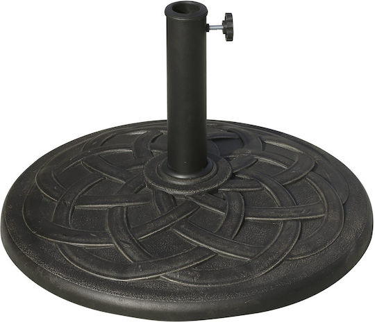 Outsunny Umbrella Stand made of Metal in Black Color 54.5x54.5cm
