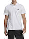 Adidas Performance Train Essentials Ανδρικό T-shirt Polo Λευκό